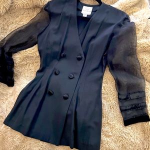 Beautiful Vintage Joseph Ribkoff Jacket with Sheer Sleeves
